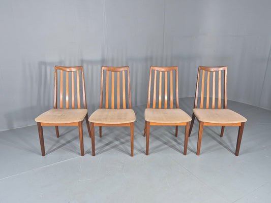 4 Vintage G Plan Dining Chairs Fresco Range Teak 1970s Retro MCM EB12461