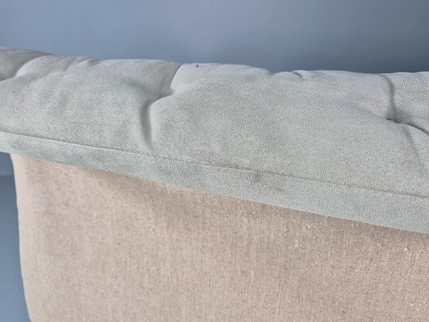 2 Vintage Danish Lounge Chairs Bentwood Nielaus Pernilla Style Blue Grey EB11336