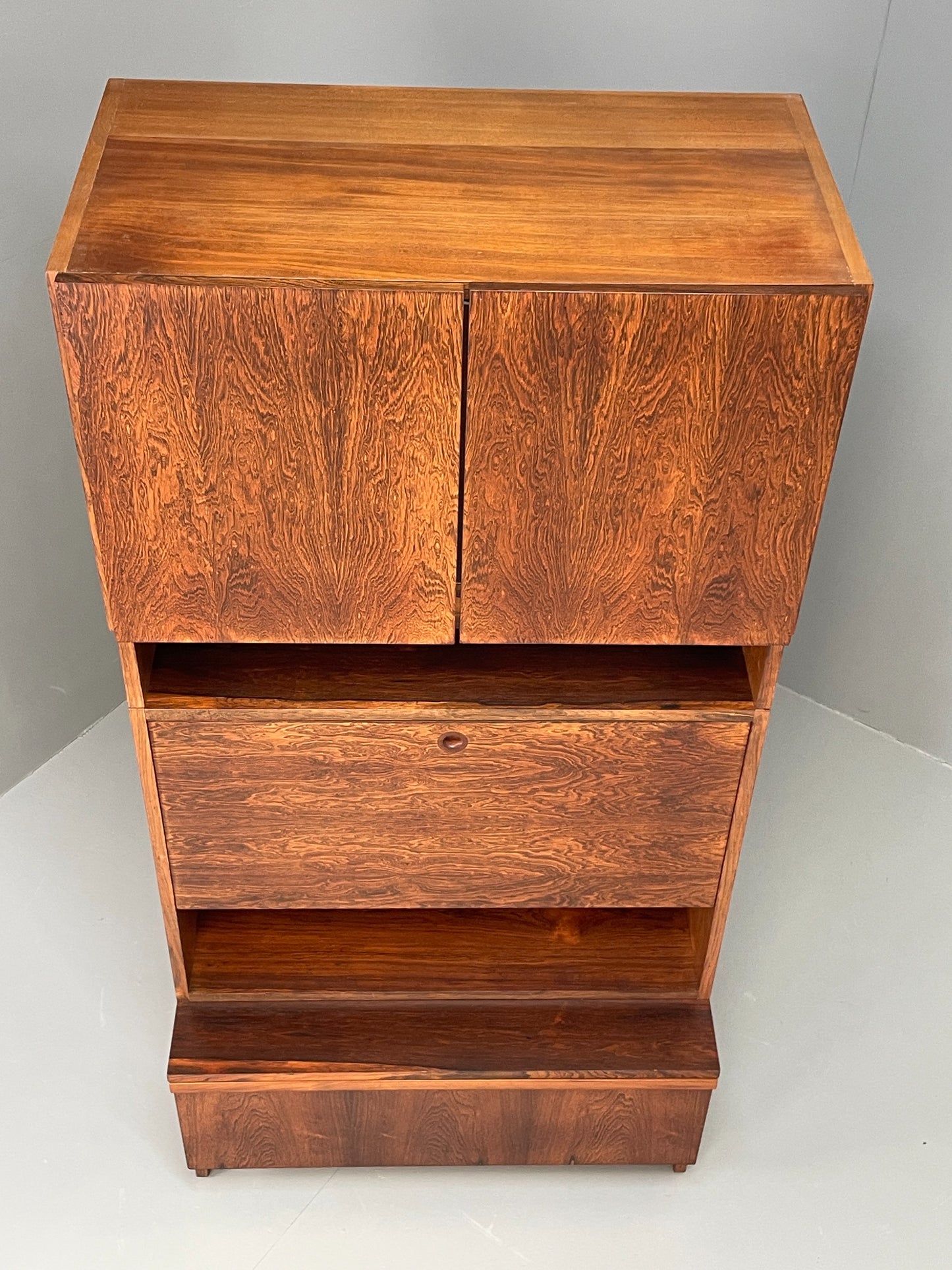Vintage Wall Unit Archie Shine Sideboard Cabinet Mid Century Drawer EB12823