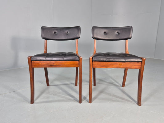2 Vintage Dining Chairs Vanson Peter Hayward Design Retro MCM Teak EB10181