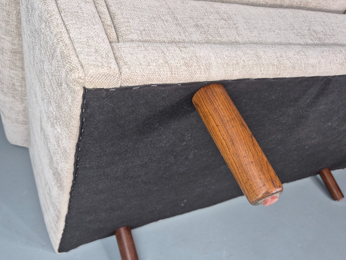 Vintage Danish 2 Seater Sofa Mid Century Original New Upholstery 1960s EB12533