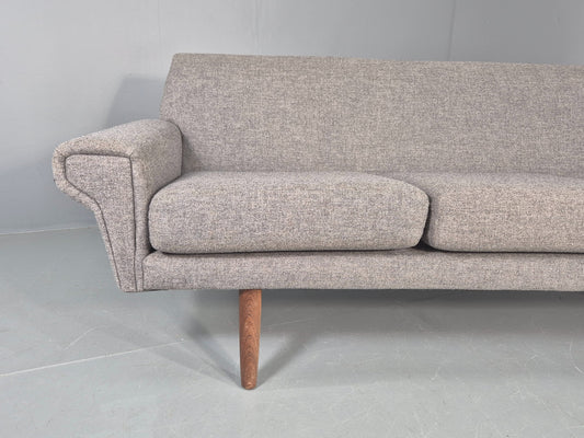 Vintage 3 Seater Sofa Mid Century Danish 1960s Retro Reupholstered EB12170