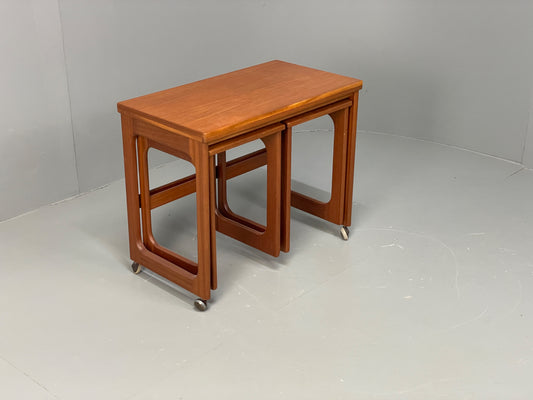 Vintage Teak Flip Table McIntosh Nesting Tables Mid Century 1960s EB12948