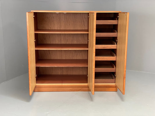 Vintage Danish Pine Cabinet By Viborg Møbler 1970s Drawers Shelving EB10846
