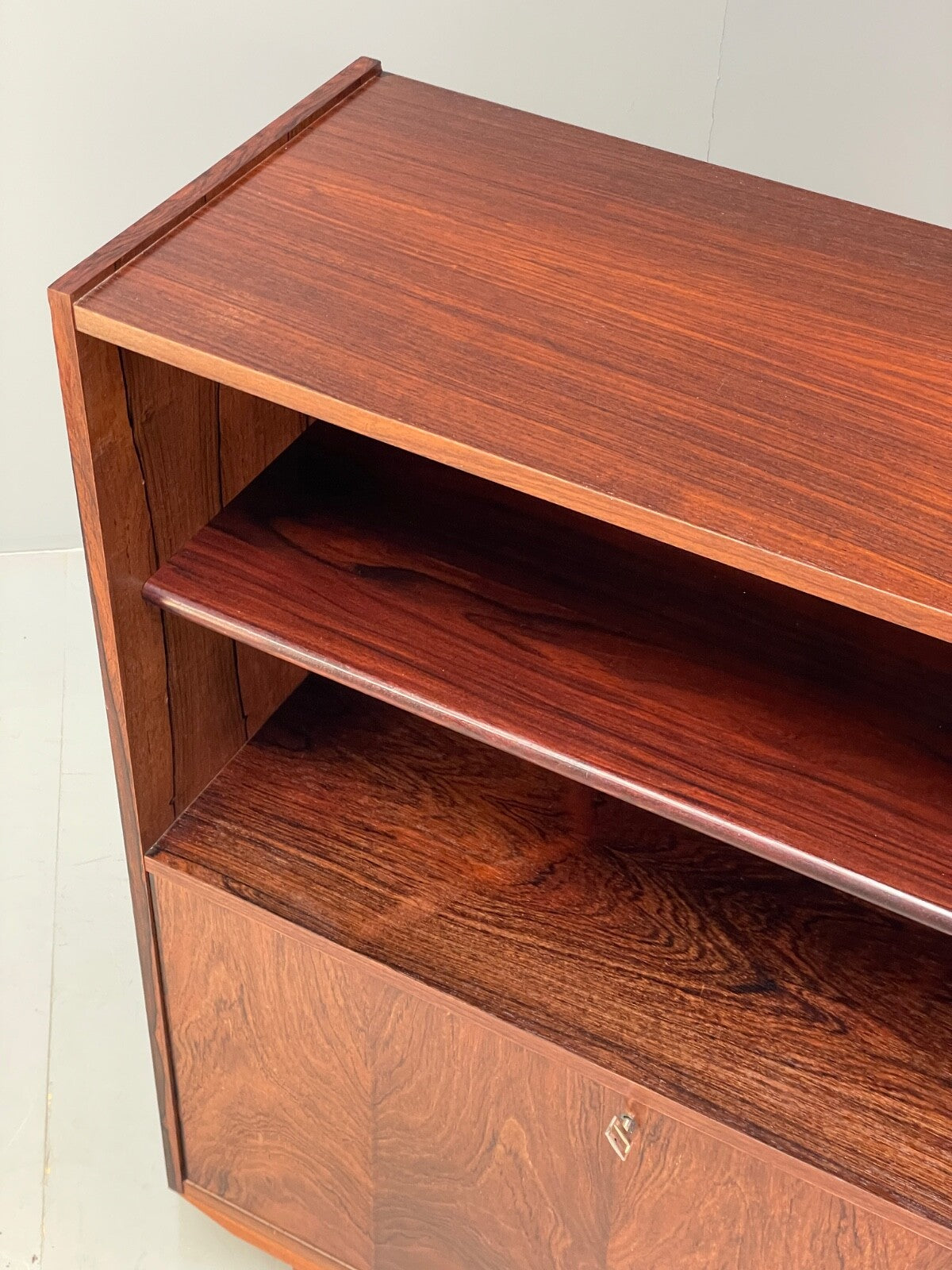 Vintage Danish Drinks Cabinet Shelving Unit 1960s Mid Century EB9506 MWOO - UKDK FURNITURE