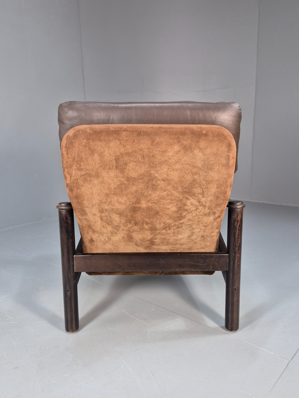 Vintage Brown Leather Lounge Chair Ebbe Gehl & Sorren Nissen Danish EB9790 MNOR - UKDK FURNITURE