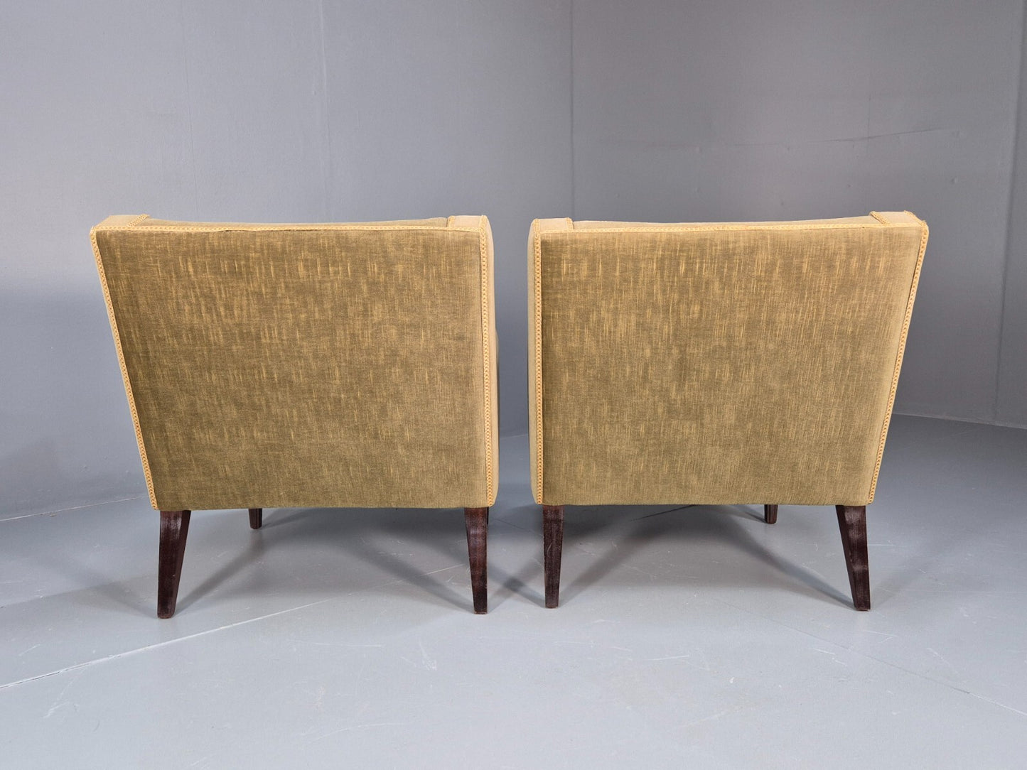 2 Vintage Danish Classical Lounge Chairs 1960s Retro Georgian Style EB9655 VCLO - UKDK FURNITURE