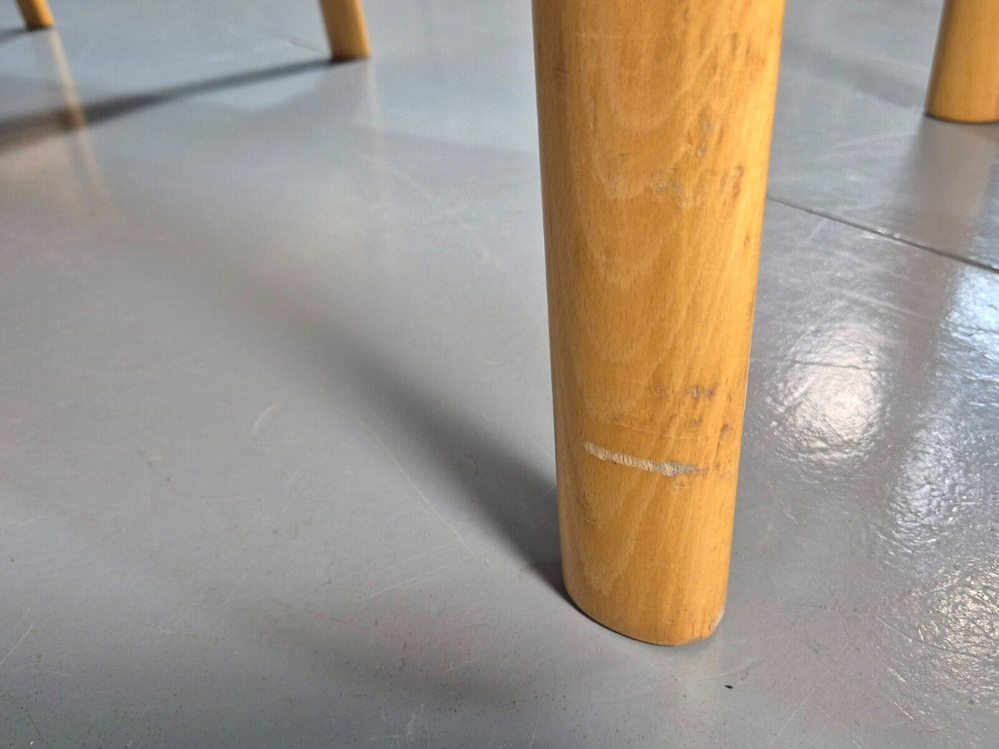 Vintage Danish Beech Framed 3 Seat Sofa Pink Fabric EB7465 M3SS - UKDK FURNITURE