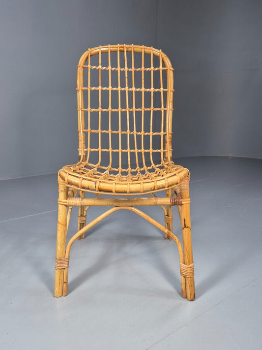 Vintage Cane Occasional Chair Retro Seating Dining Chair EB8871 VDIN - UKDK FURNITURE