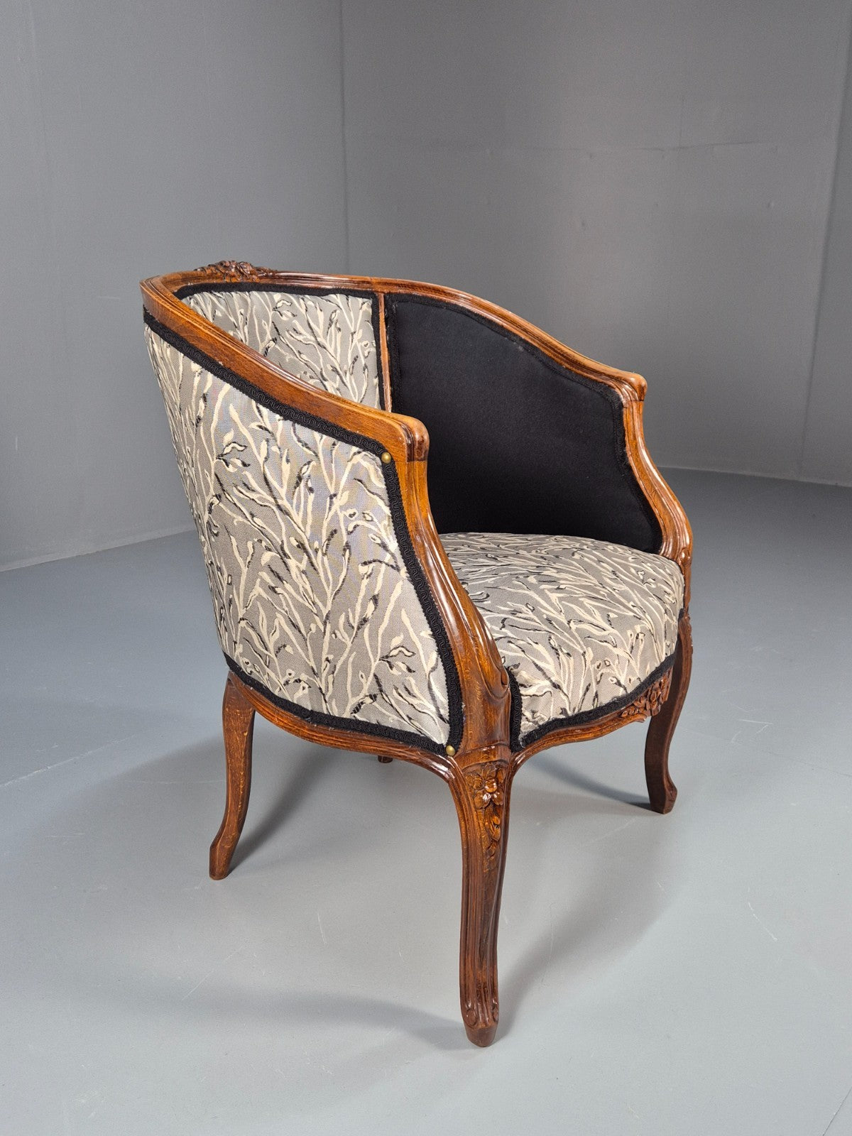 Vintage Rococo Lounge Chair French Style Danish Made 1970s Retro EB9651 VCLO - UKDK FURNITURE