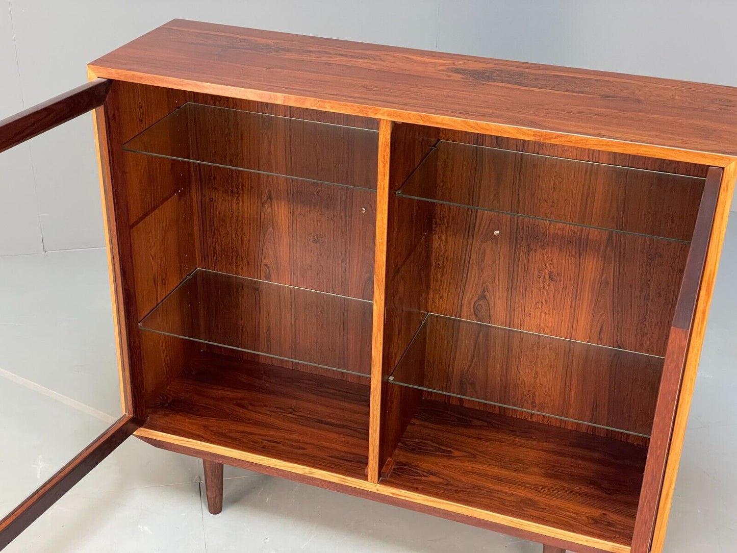 Vintage Danish Glazed Shelving Unit Bookcase Retro Mid Century EB9107 MWOO - UKDK FURNITURE