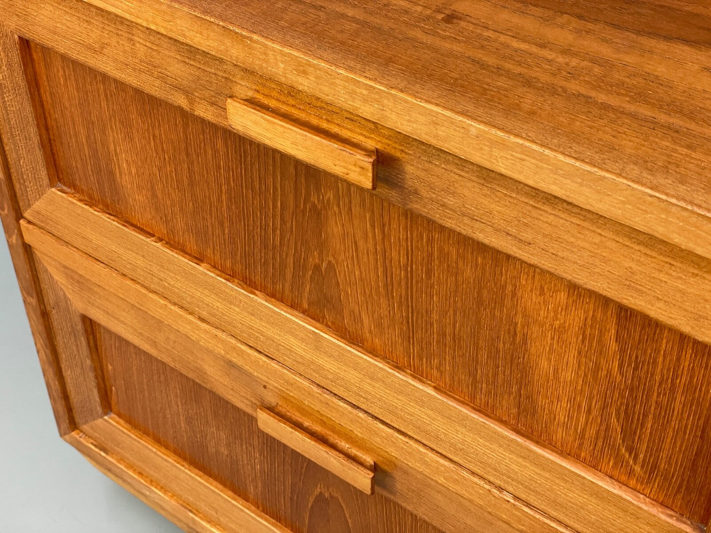 Vintage Danish Teak Sideboard By Omann Jun Drawers Shelving Retro EB9815 MWOO - UKDK FURNITURE