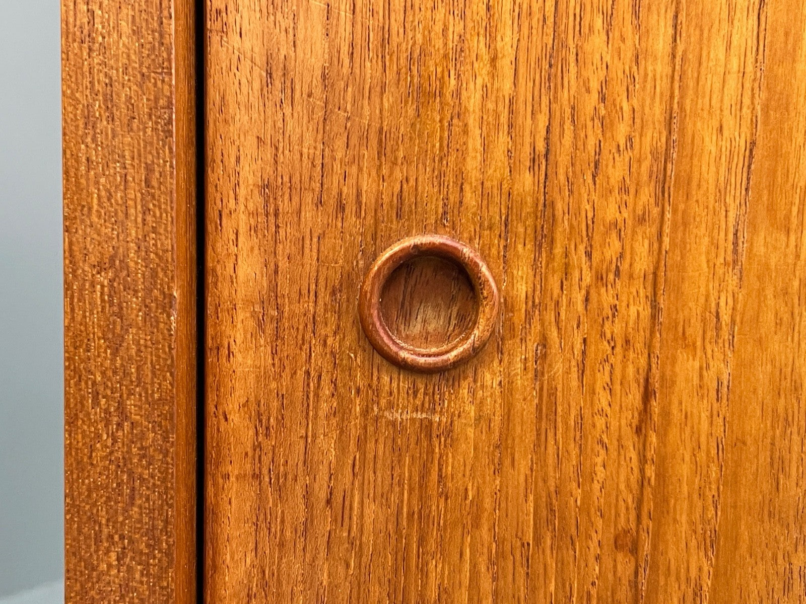 Vintage Danish Teak Cabinet 1970s Retro Sliding Doors Shelf EB9835 MWOO - UKDK FURNITURE
