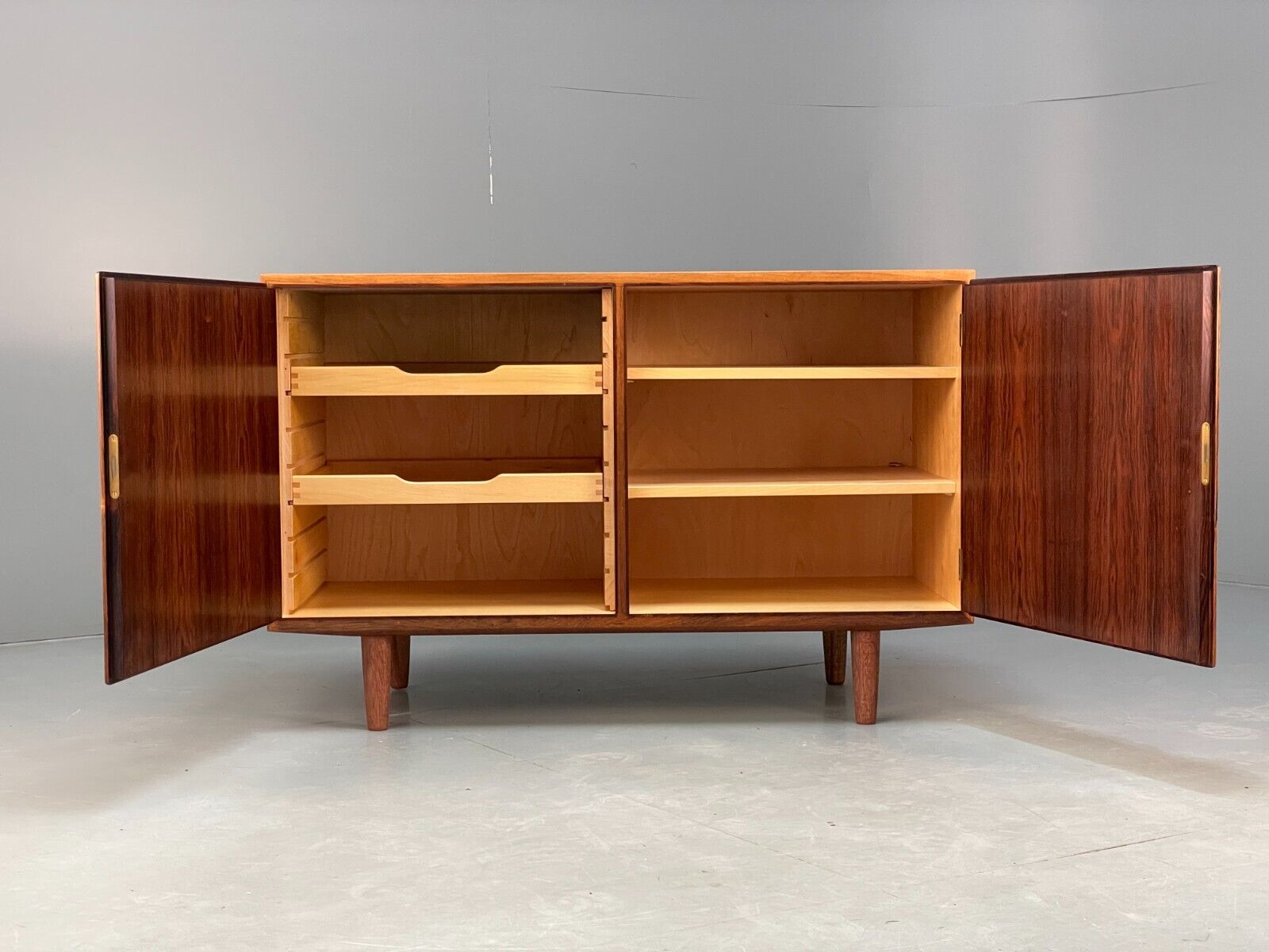 Vintage Danish Compact Sideboard By Poul Hundevad Shelving Drawers EB8811 MWOO - UKDK FURNITURE