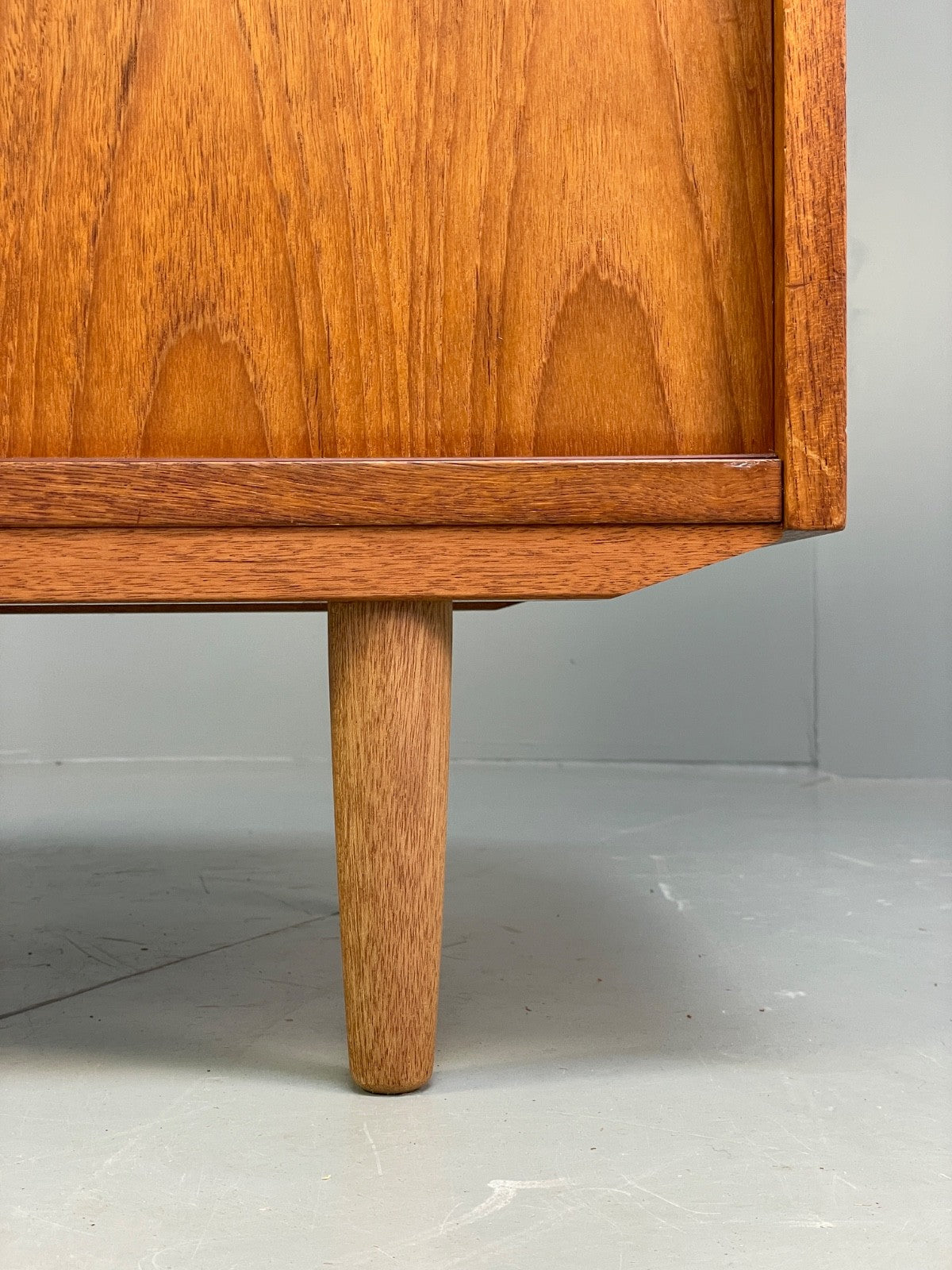 Vintage Danish Teak Cabinet 1970s Retro Sliding Doors Shelf EB9834 MWOO - UKDK FURNITURE