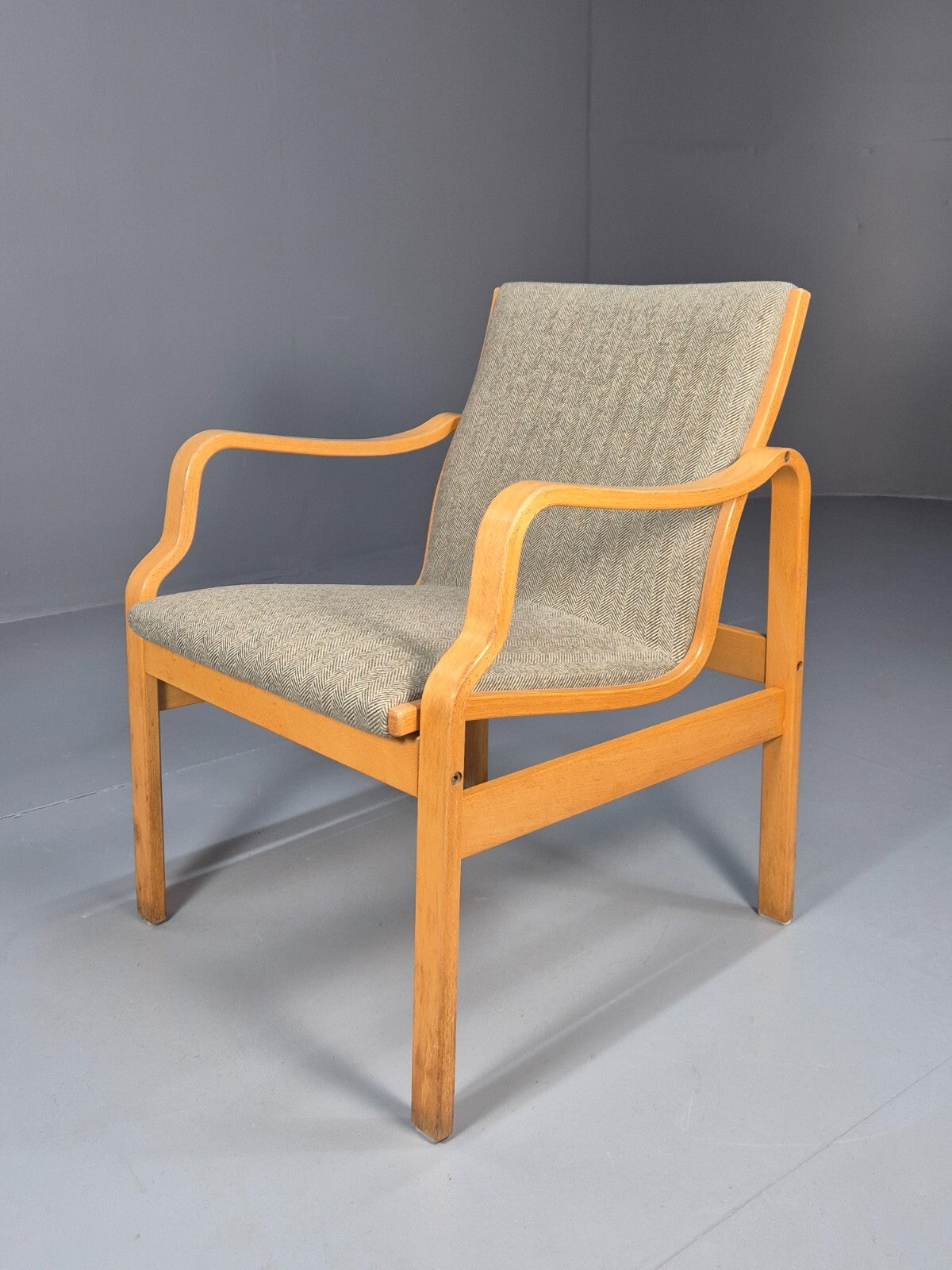 Vintage Danish Farstrup Bentwood `Lounge Chair New Upholstery 1970s EB4877 MBEN - UKDK FURNITURE