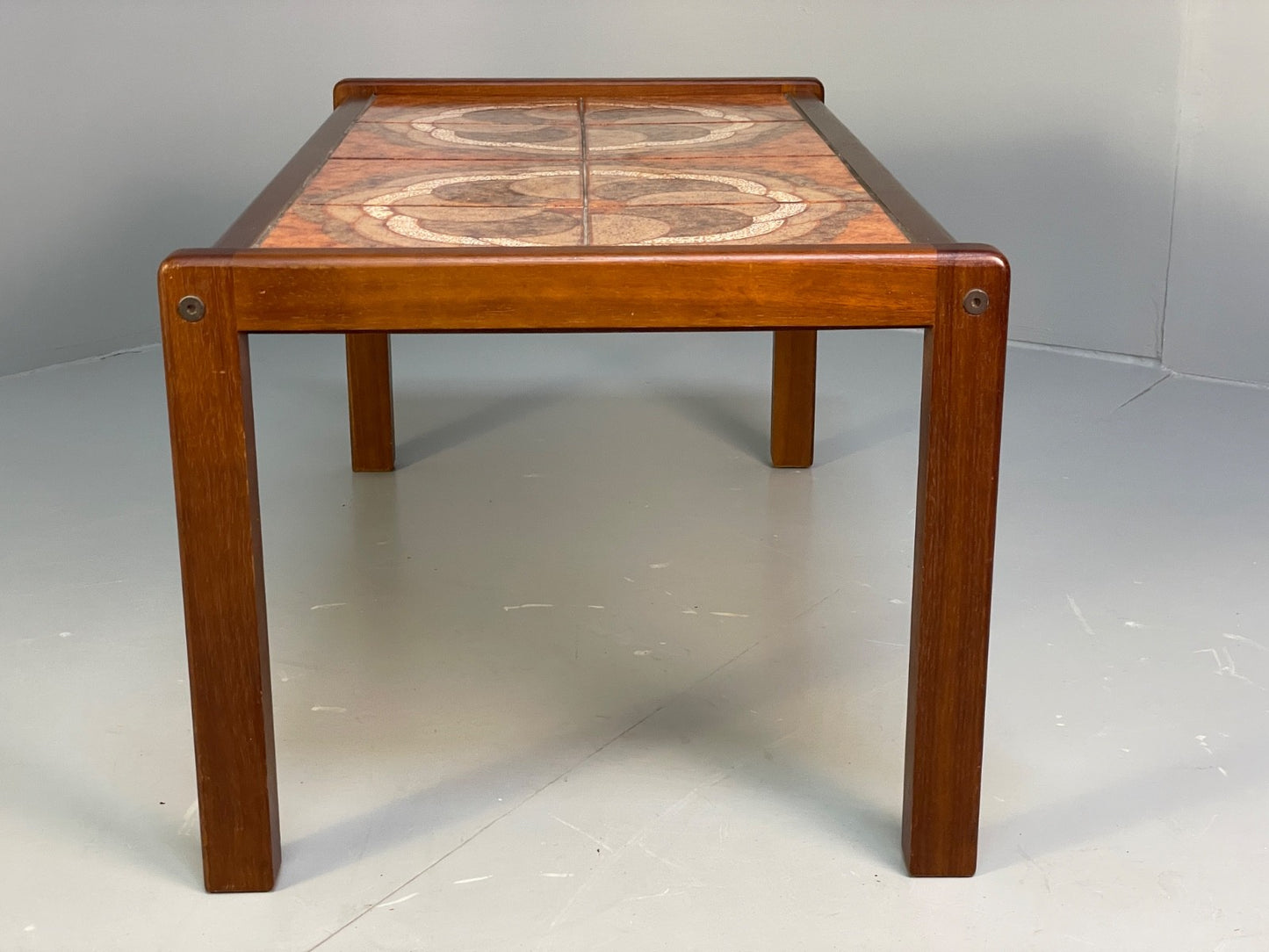 Vintage 1970s Tile Topped Teak Coffee Table Danish Retro Design EB9833 MWOO - UKDK FURNITURE