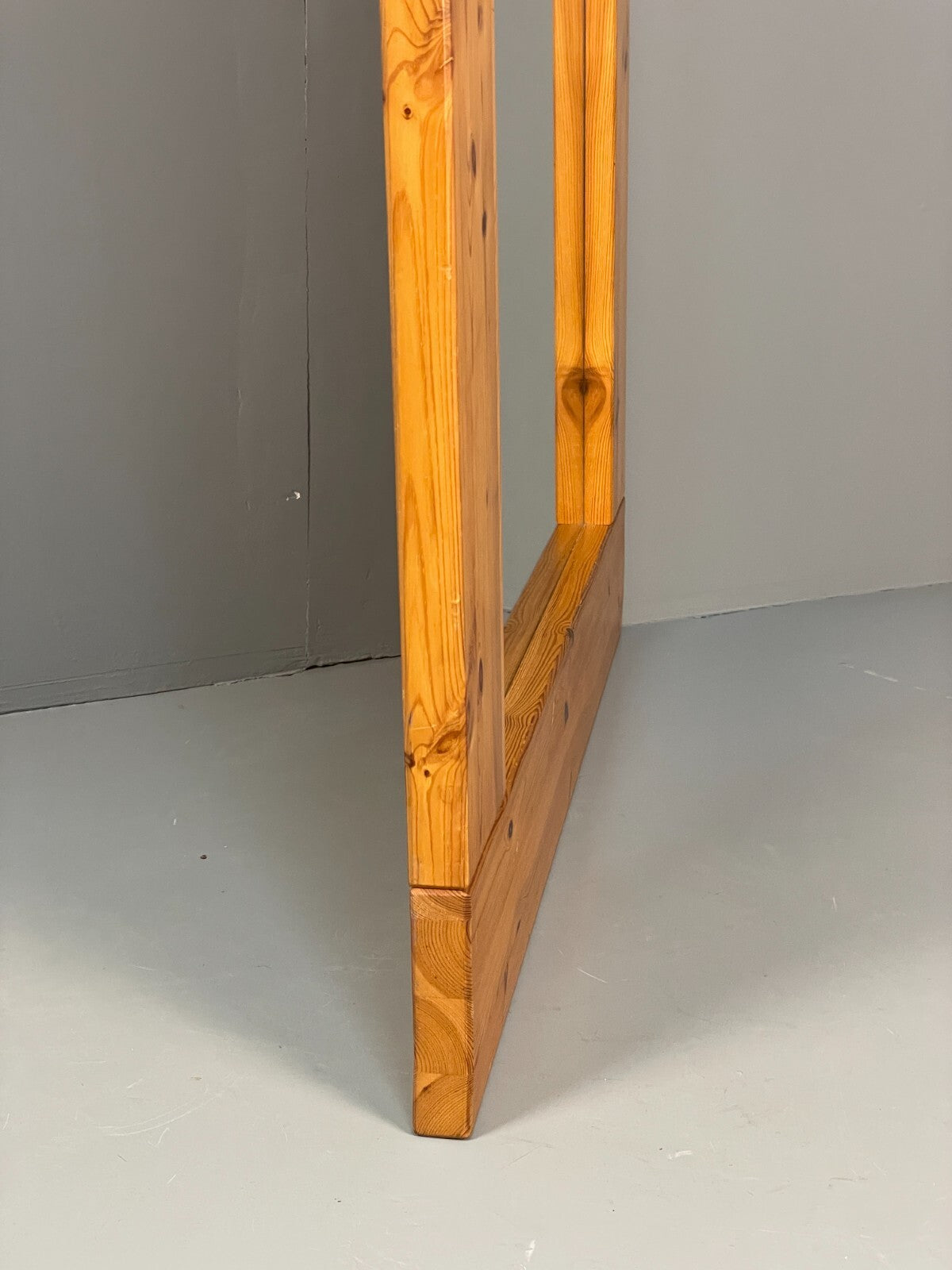 Vintage Danish Large Solid Pine Rectangular Mirror EB8411 MWOO - UKDK FURNITURE