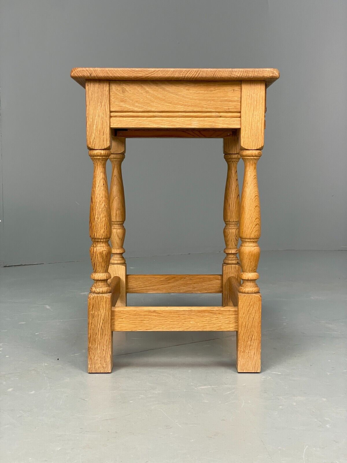 Vintage Danish Oak Bedside Table With Drawer Traditional Style EB9365 MWOO - UKDK FURNITURE