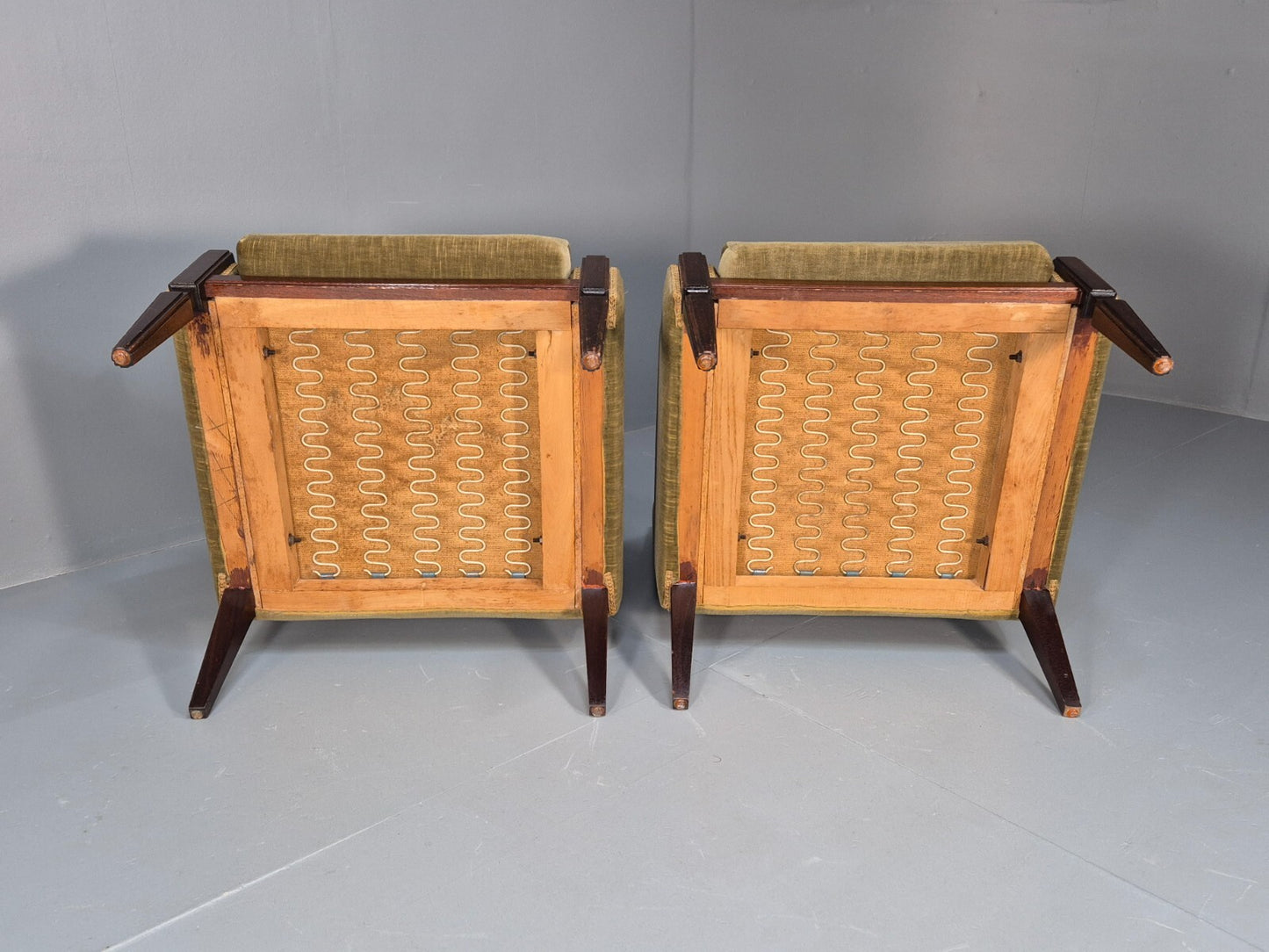 2 Vintage Danish Classical Lounge Chairs 1960s Retro Georgian Style EB9655 VCLO - UKDK FURNITURE