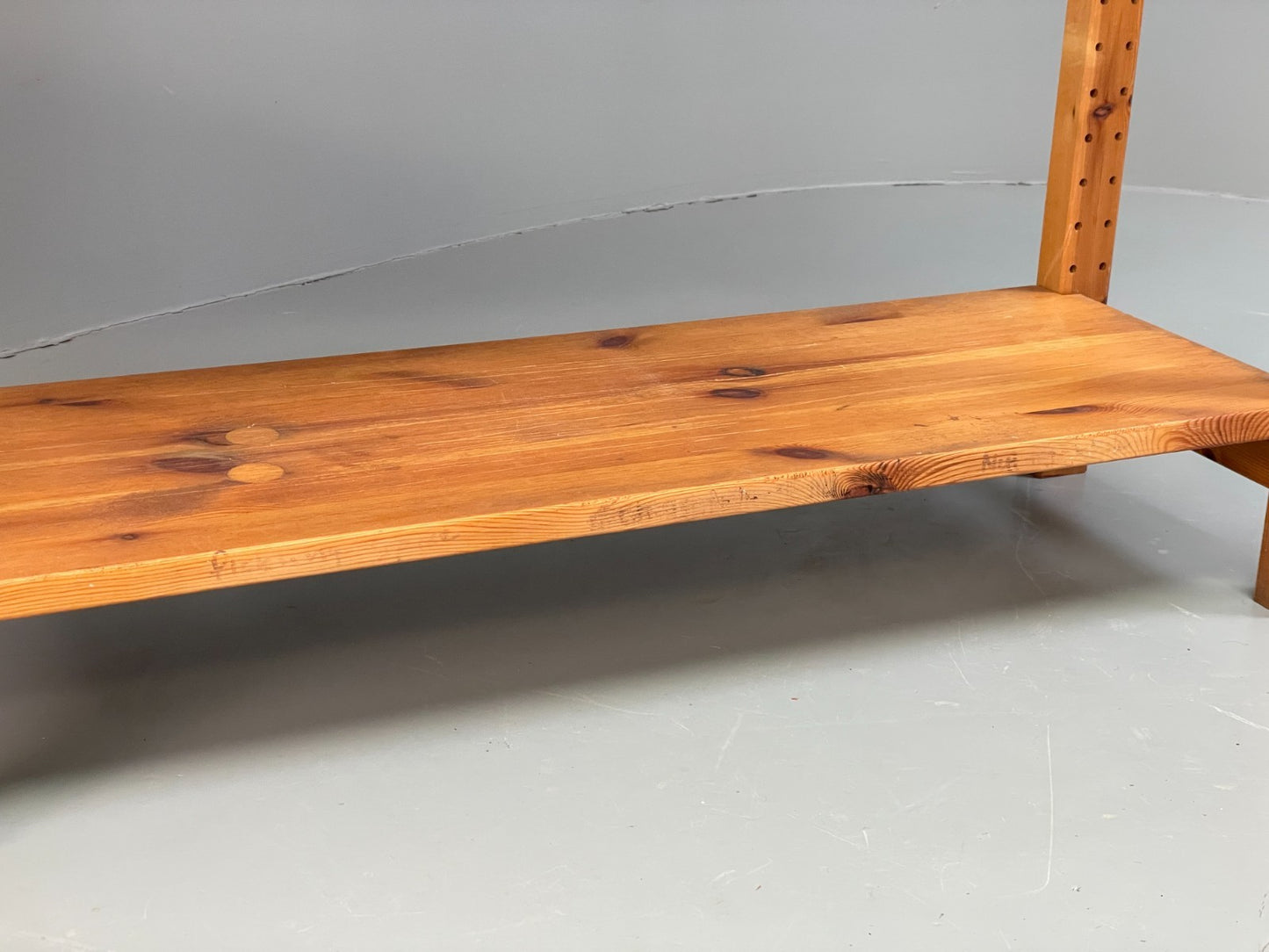 Pine Open Shelving Unit Adjustable Retro Scandi Solid EB11782 MWOO21