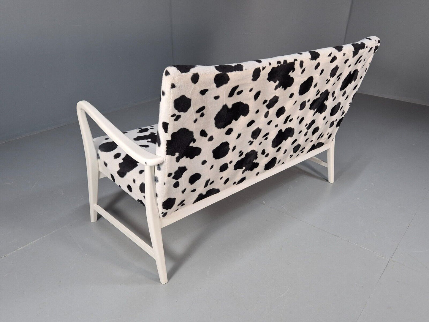 Vintage Danish Mid Century Sofa Cow Print Retro 1950s MCM EB9393 M2SS - UKDK FURNITURE