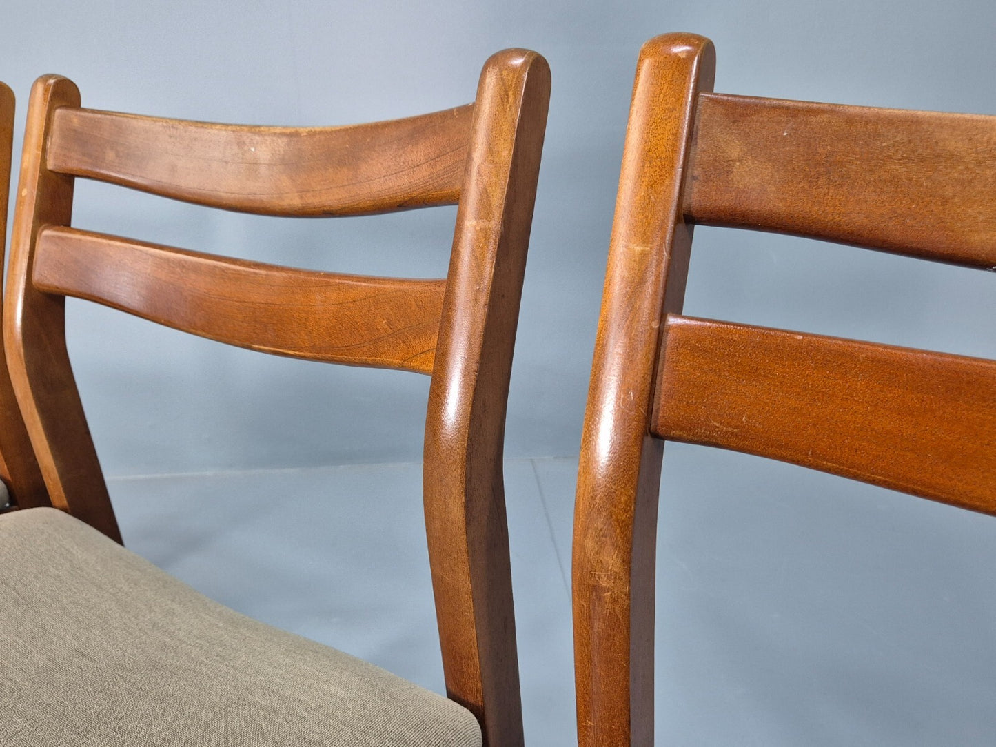 4 Danish Style Teak Dining Chairs Mid Century 1960s Retro MCM EB9694 MDIN - UKDK FURNITURE