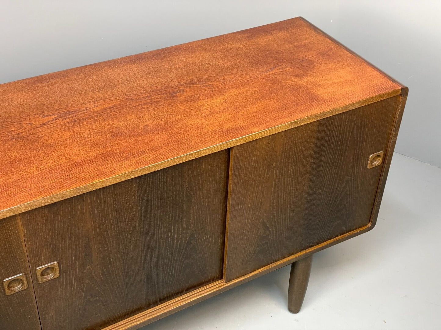 Vintage Danish Large Oak Sideboard Midcentury Shelving Storage EB8688 MWOO - UKDK FURNITURE