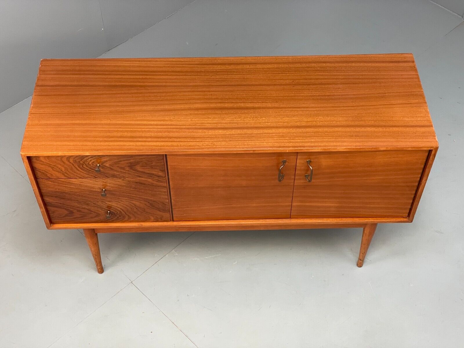 Vintage Uniflex Teak Sideboard Walnut Drawers Retro 1960s Storage EB9416 MWOO - UKDK FURNITURE