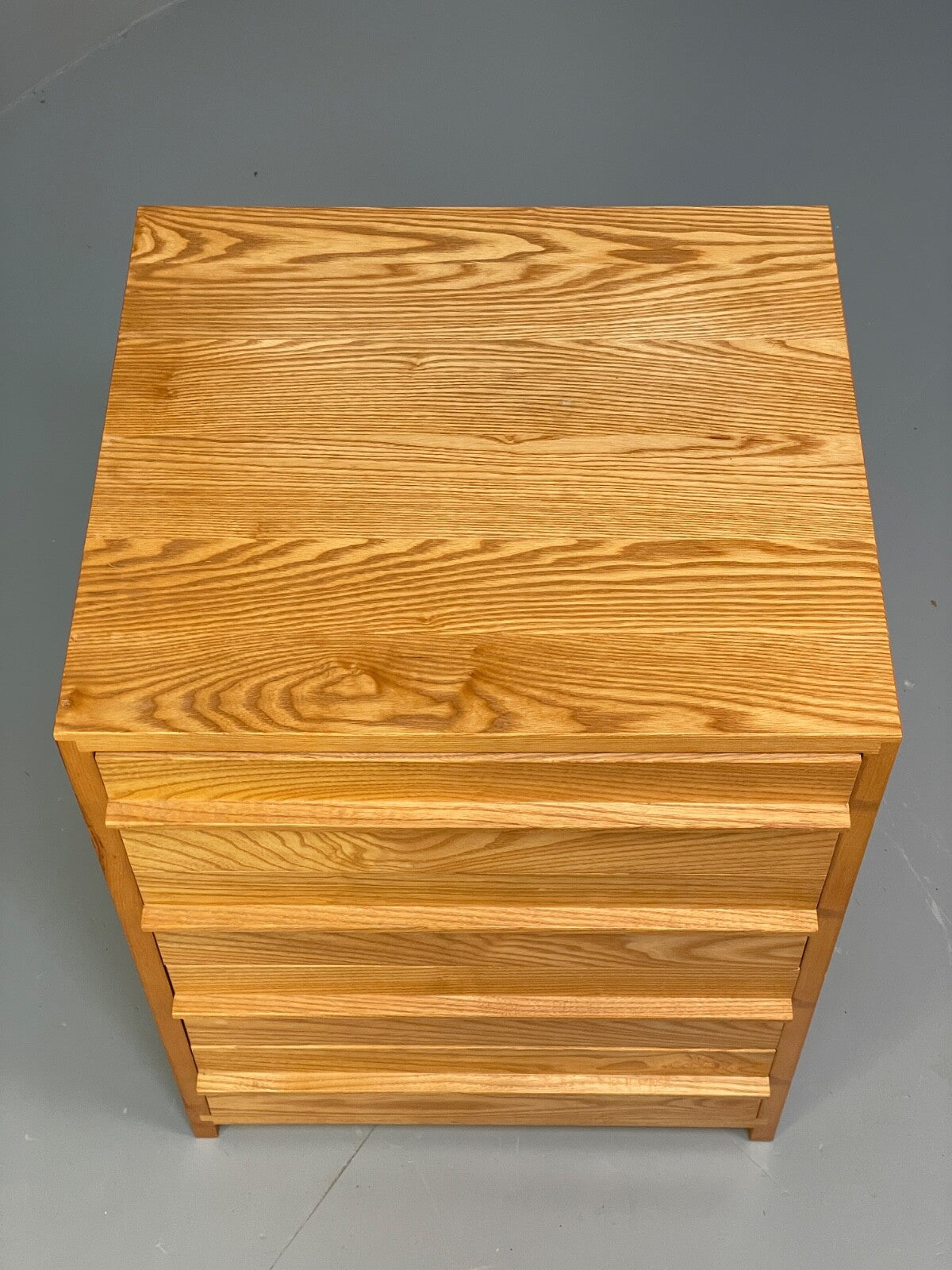 Solid Ash Chest Of Drawers With Mid Century Styled Handles EB9725 MWOO - UKDK FURNITURE