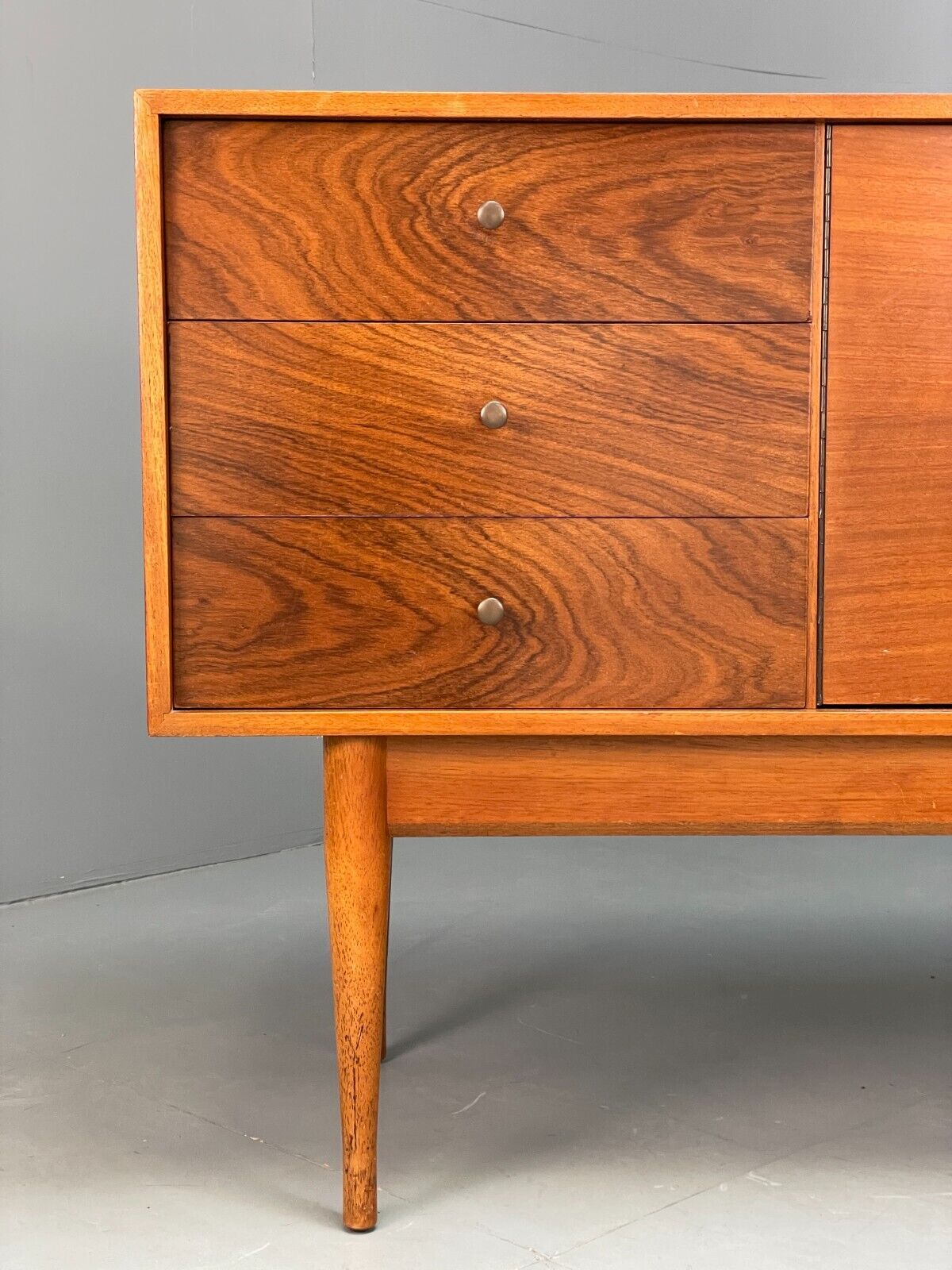 Vintage Uniflex Teak Sideboard Walnut Drawers Retro 1960s Storage EB9416 MWOO - UKDK FURNITURE