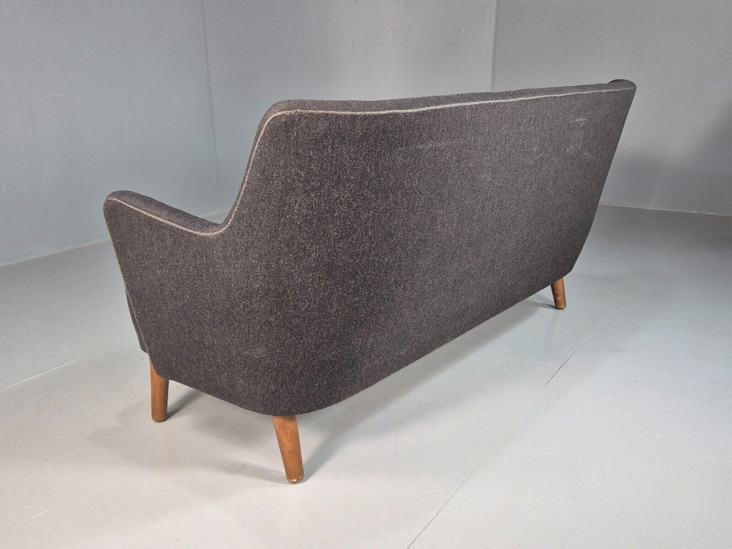 Vintage Danish 2 seat Sofa Dark Grey Mid Century Modern Retro 1950s EB8318 MNOR - UKDK FURNITURE