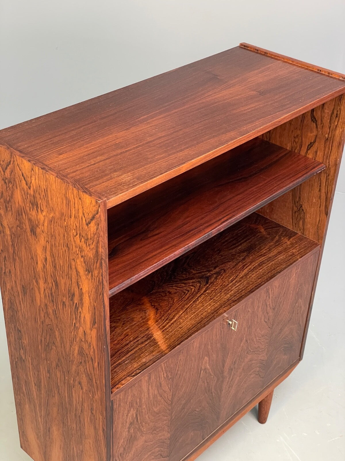 Vintage Danish Drinks Cabinet Shelving Unit 1960s Mid Century EB9506 MWOO - UKDK FURNITURE