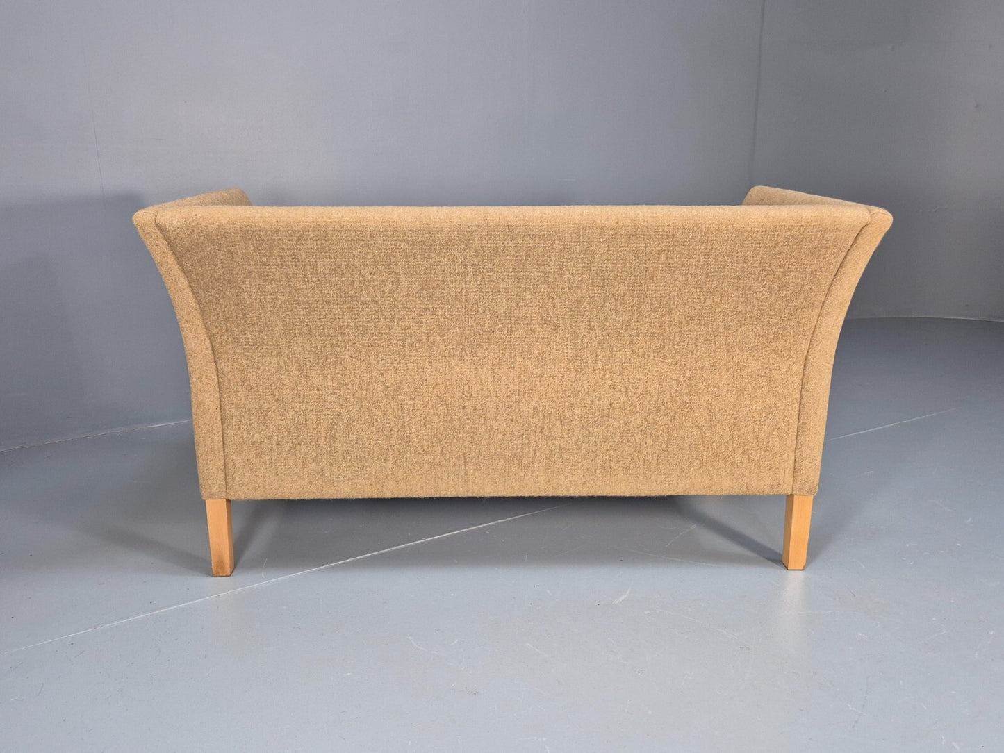 Vintage Danish 2 Seat Sofa Mid Century Beige Wool 1970s Retro EB9641 M2SS - UKDK FURNITURE