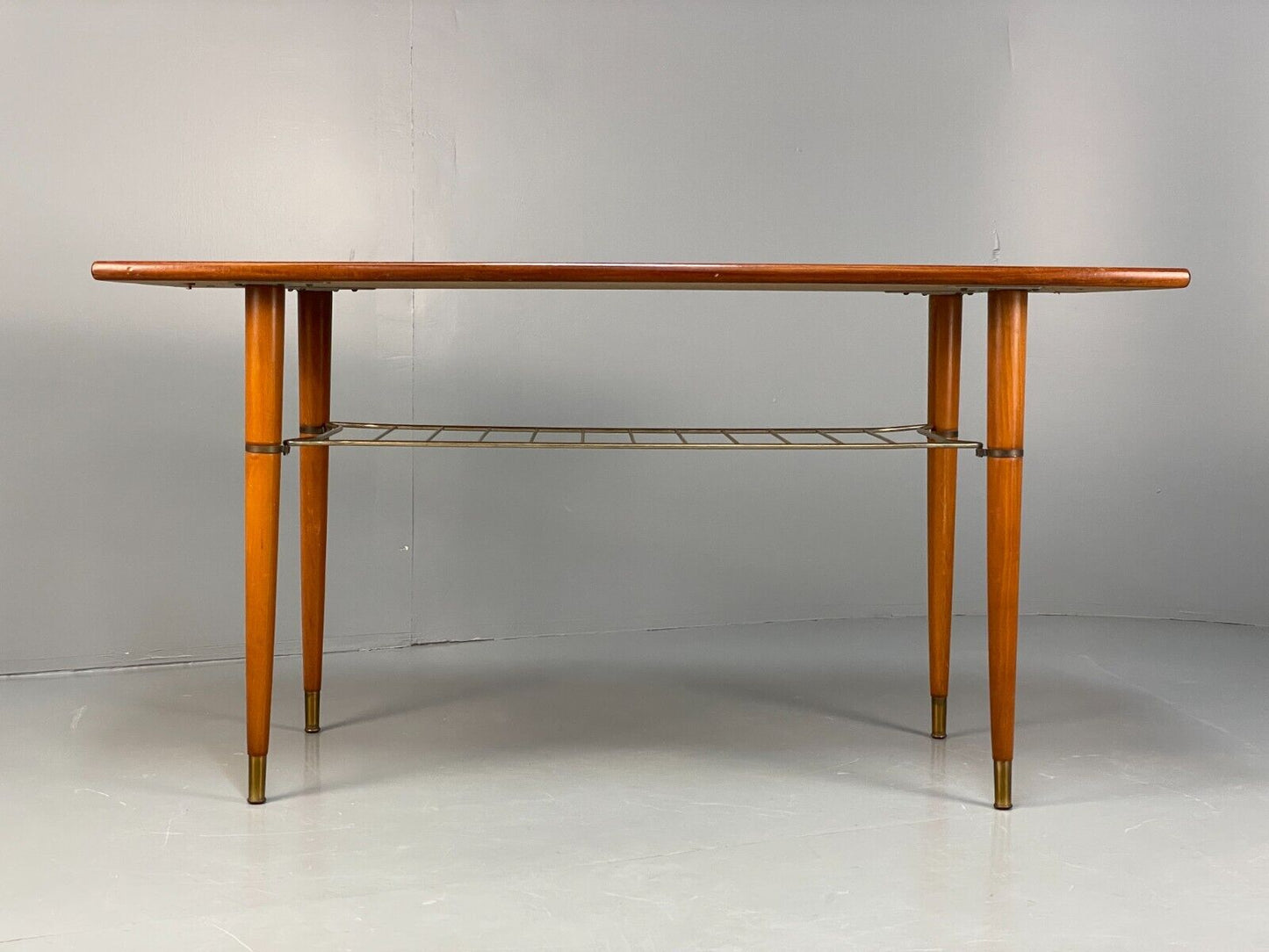 Midcentury Swedish Teak & Beech Coffee Table With Magazine Rack EB8683 MWOO - UKDK FURNITURE