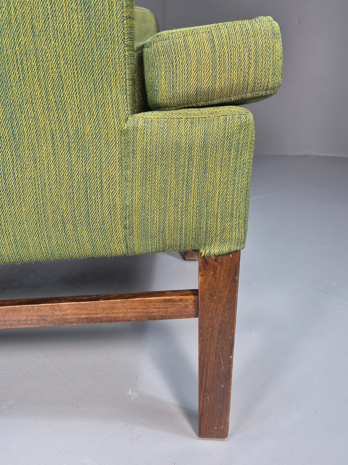 Vintage Danish Wing Back Lounge Chair 1960s Green Mid Century Retro EB9652 MNOR - UKDK FURNITURE