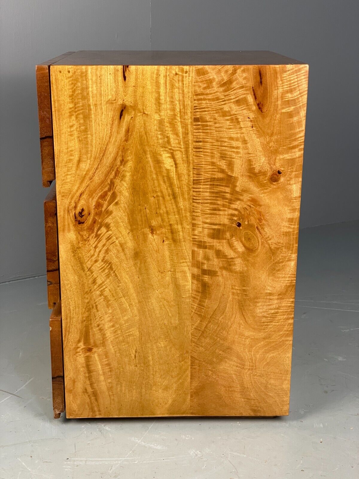 Vintage Chest Of Drawers Solid Spalted Hardwood 1980s EB7564 MWOO - UKDK FURNITURE