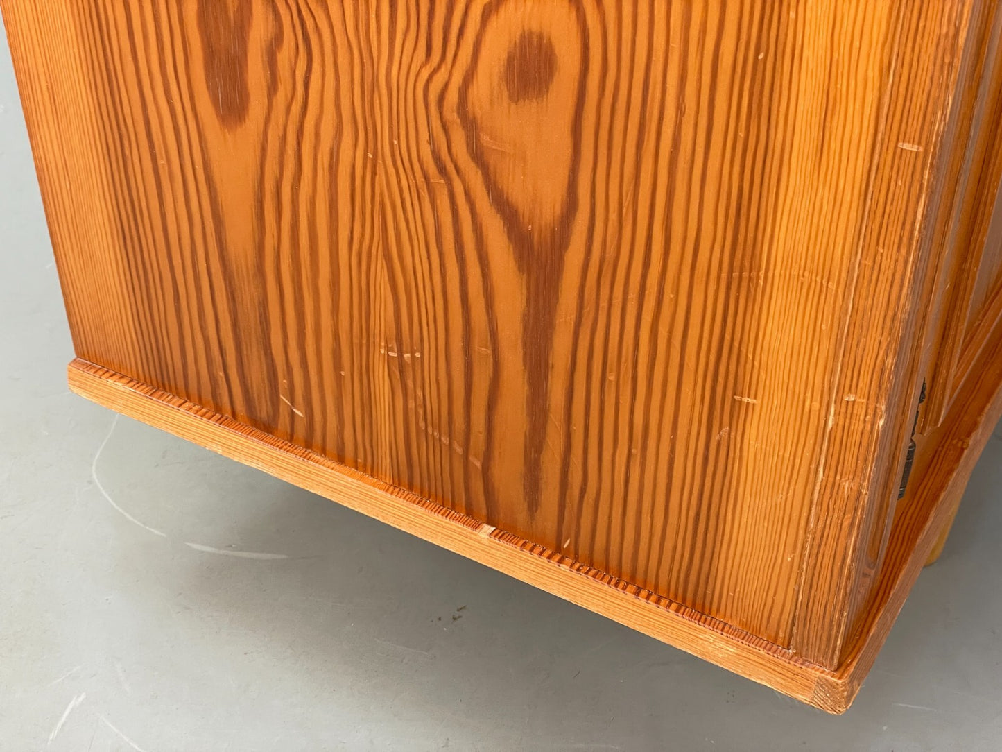 Vintage Pine Sideboard With Teak Handles Retro Unique Design EB9427 MWOO - UKDK FURNITURE