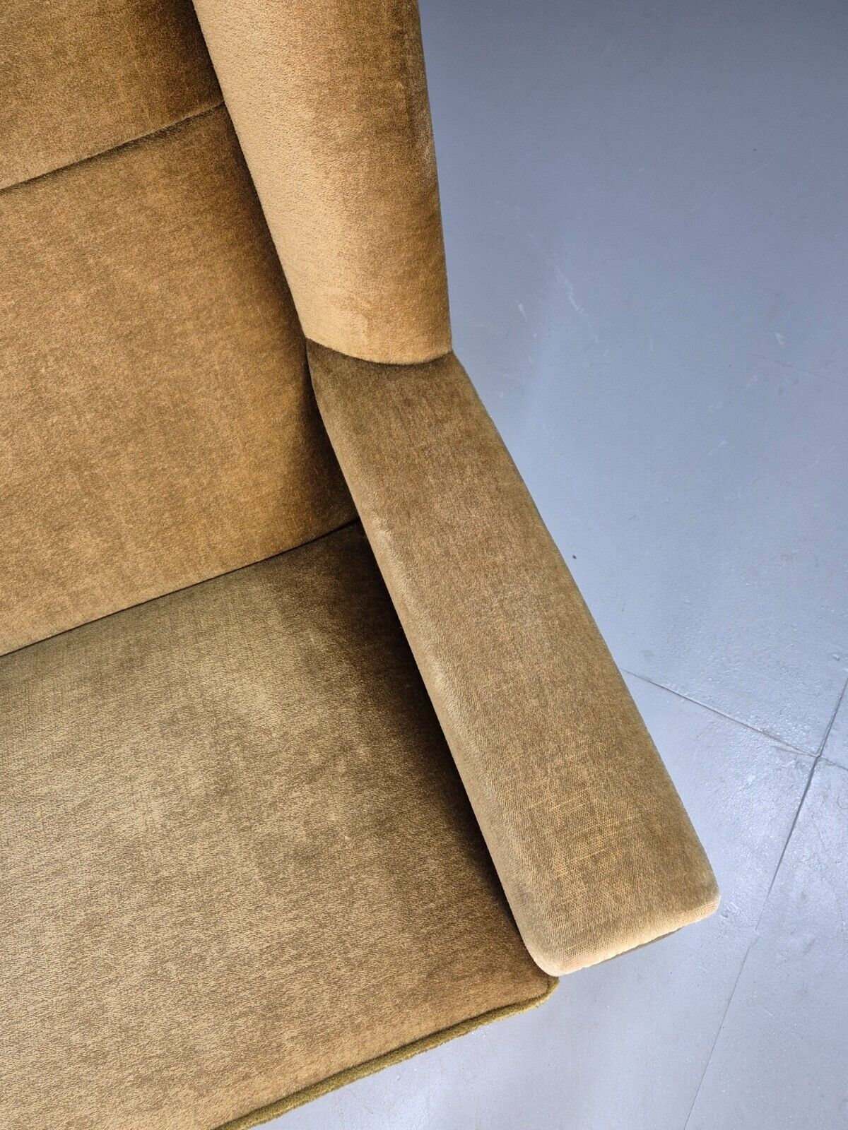 Vintage Danish Mid Century Lounge Chair Green Velour and Tassels MCM EB9041 MNOR - UKDK FURNITURE
