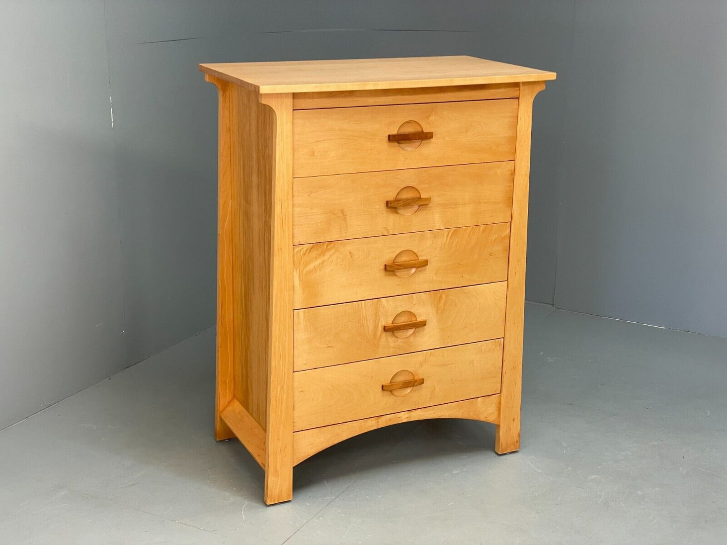 Modern Solid Chest Of Drawers Berkeley By Copeland EB9121 MWOO - UKDK FURNITURE