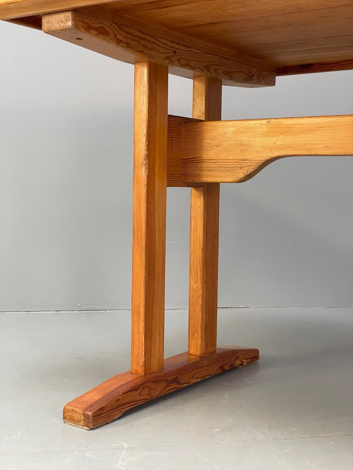 Vintage Danish Pine Dining Table Extending Mogensen Shaker Style EB9434 MWOO - UKDK FURNITURE