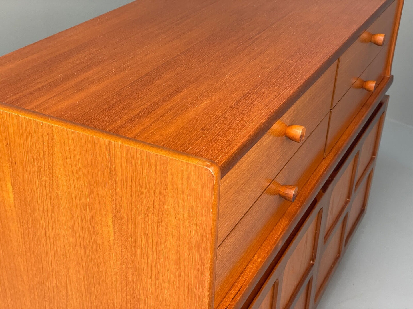 Vintage Nathan Teak Compact Sideboard Retro Drawer 1960s Mid Century EB9826 MWOO - UKDK FURNITURE