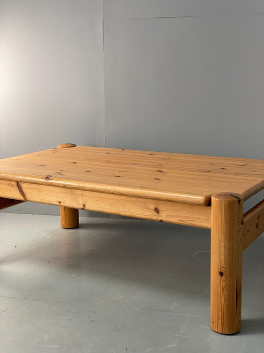Large 1980s Scandinavian Solid Pine Coffee Table EB7557 MWOO - UKDK FURNITURE