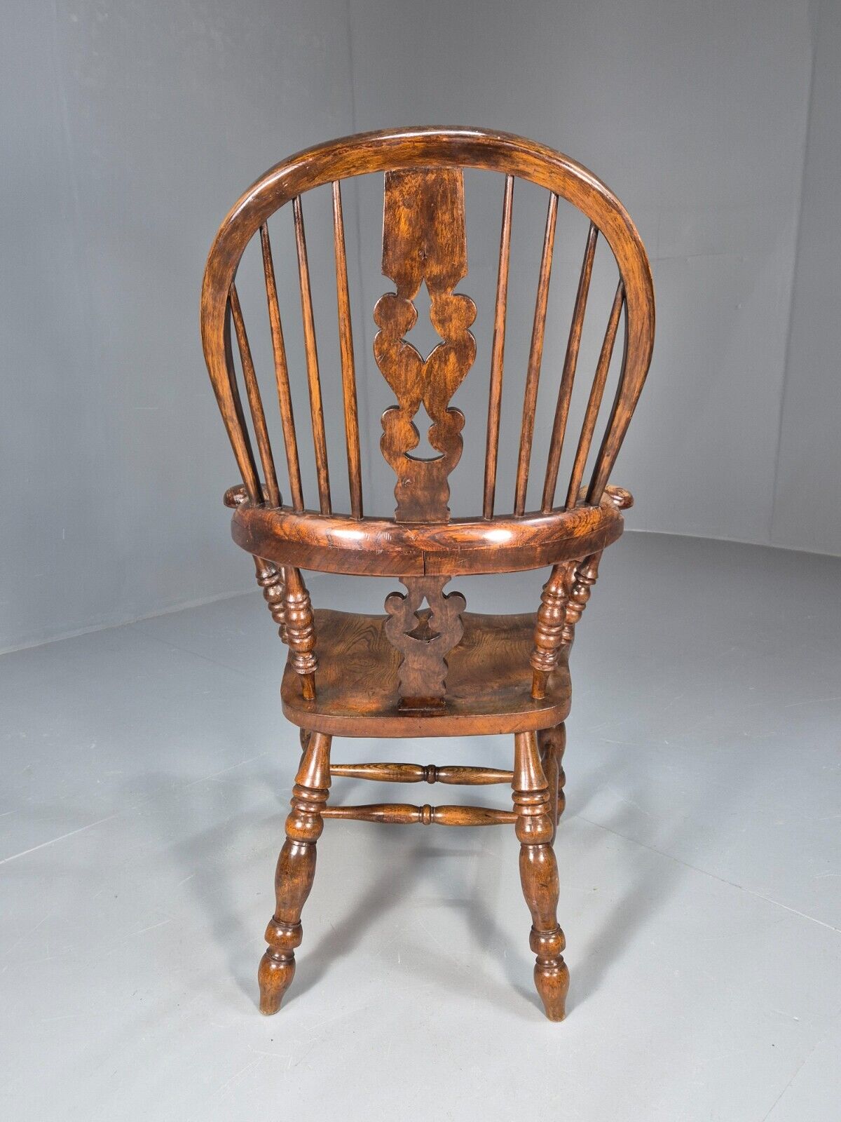 Vintage Windsor Armchair Oak 19th Century Antique EB9034 VDIN - UKDK FURNITURE