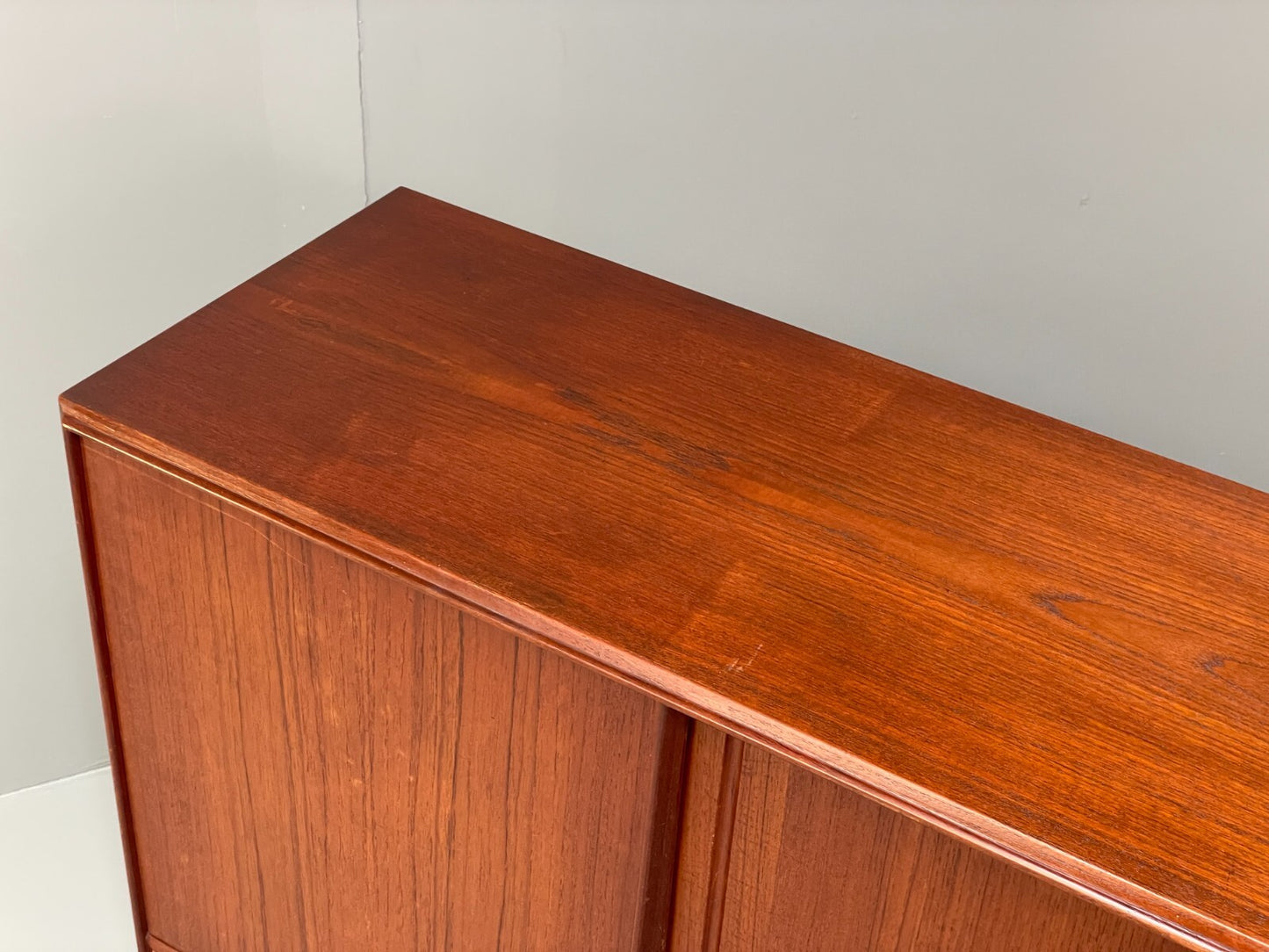 Vintage 1950s Danish Teak Highboard With Shelving Drawers EB8802 MWOO - UKDK FURNITURE