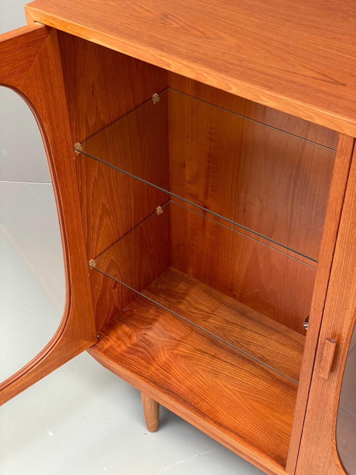 Vintage Teak Glazed Cabinet By Omann Jun 1970s Retro Danish EB9830 MWOO - UKDK FURNITURE