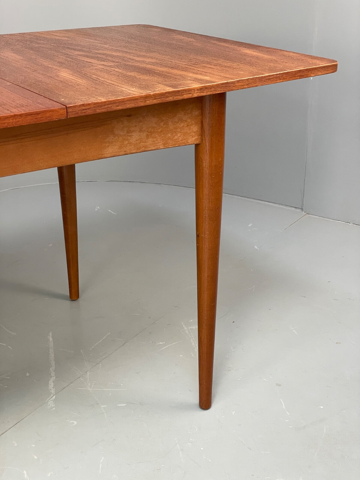 Vintage Teak Extending Dining Table With Removable Beech Legs EB9502 MWOO - UKDK FURNITURE