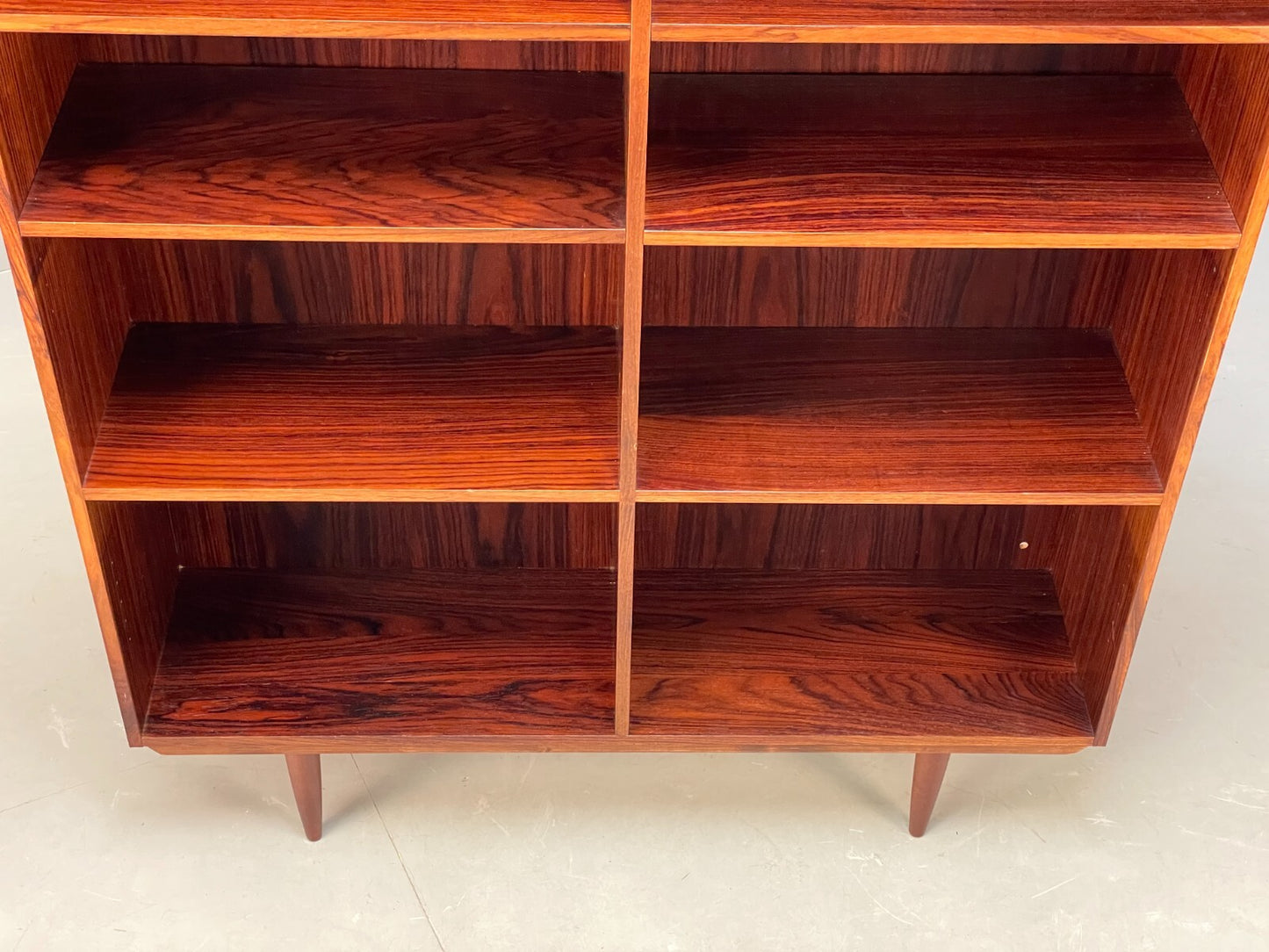 Vintage Danish Shelving Unit Retro Adjustable Storage Darkwood EB9103 MWOO - UKDK FURNITURE