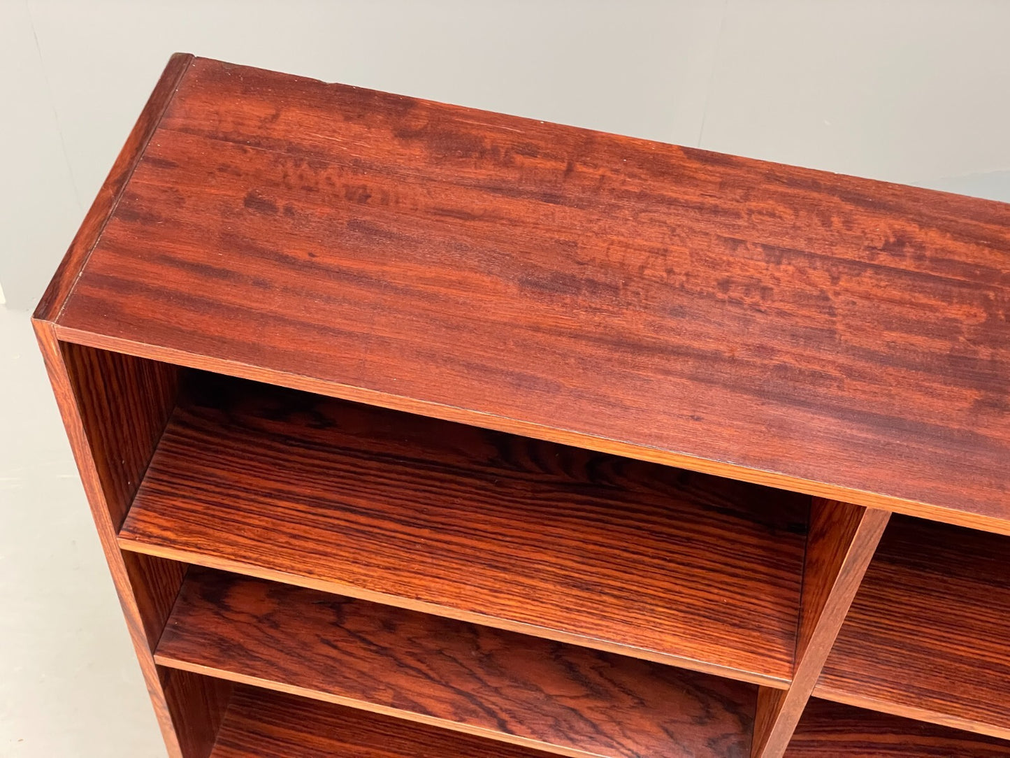 Vintage Danish Shelving Unit Retro Adjustable Storage Darkwood EB9103 MWOO - UKDK FURNITURE