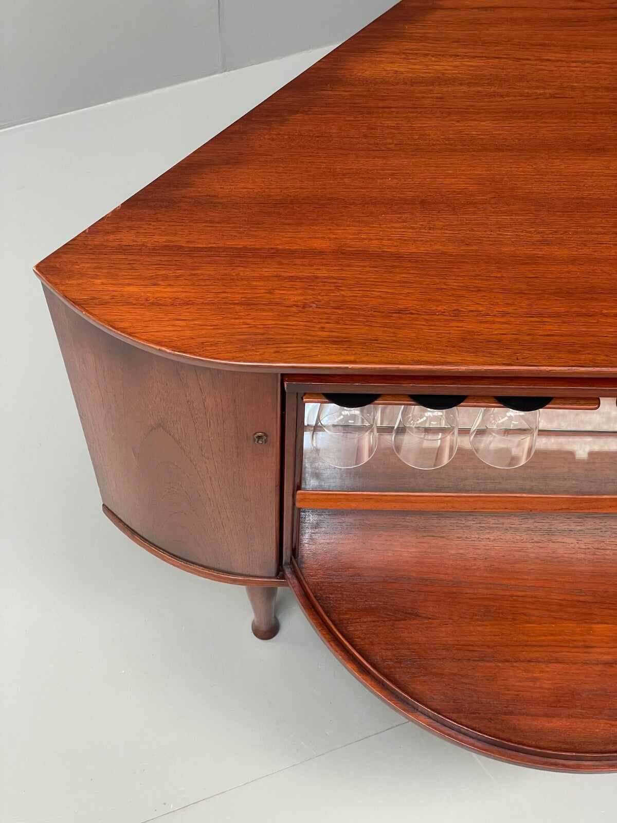 Vintage Teak Revolving Drinks Cabinet 1950s Mid Century EB9768 MWOO - UKDK FURNITURE